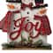 Glitzhome® 18" Wooden Snowman Family Décor Accent